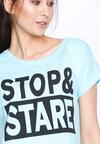 Niebieski T-shirt Stop&Stare