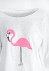 Jasnoszara Bluzka Shiny Flamingo