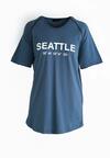 Niebieska Koszulka Seattle