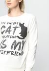Kremowa Bluza Entire Cat