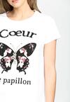 Biały T-shirt Papillon