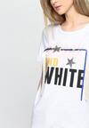 Jasnoszary T-shirt And White