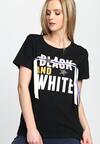 Czarny T-shirt And White