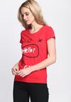 Czerwony T-shirt Hello Girls