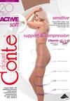 Brązowe Rajstopy Conte Active