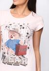 Jasnoróżowy T-shirt Cute Bear