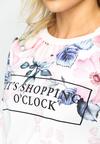 Biała Bluza Shopping Clock