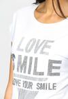 Biały T-shirt Love Smile
