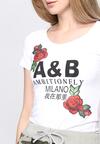 Biały T-shirt Strength of Mind