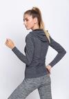 Szaro-Zielona Bluza Dresowa Be Stronger
