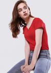 Czerwony T-shirt Featherlike