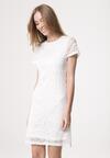Biała Sukienka Loose Fitting