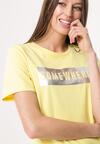Żółty T-shirt Black Art