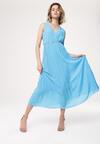 Niebieska Sukienka Neoclassicism