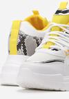 Biało-Żółte Sneakersy Zaynab