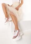 Biało-Różowe Sneakersy Merope