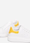 Biało-Żółte Sneakersy Melaina