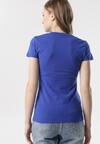 Granatowy T-shirt Aegameda