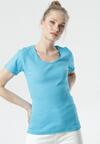 Niebieski T-shirt Ananore