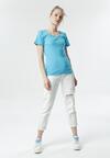 Niebieski T-shirt Ananore