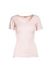 Jasnoróżowy T-shirt Ananore