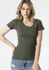 Ciemnozielony T-shirt Ananore