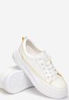 Biało-Żółte Sneakersy Donia
