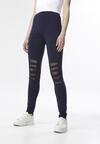 Granatowe Legginsy Perisia