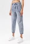 Niebieskie Jeansy Mom Fit Himethylia