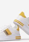 Biało-Żółte Sneakersy Leunara