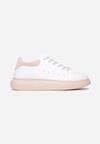 Biało-Różowe Sneakersy Fontarena