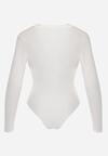 Białe Body z Wiskozą i Kopertowym Dekoltem Candletree