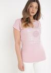 Różowy T-shirt Cayetlin