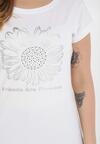 Biały T-shirt Cayetlin