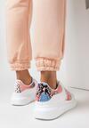 Biało-Różowe Sneakersy Amylophi