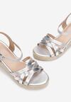 Srebrne Sandały Theamusi