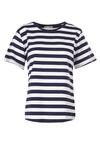 Granatowo-Biały T-shirt Lameriye