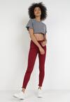 Bordowe Spodnie Skinny Dalinia