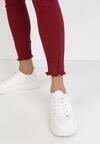 Bordowe Spodnie Skinny Dalinia