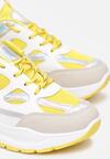 Biało-Żółte Sneakersy Xenielle