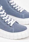 Niebieskie Sneakersy Praxethe