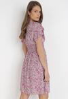 Biało-Fuksjowa Sukienka Wifethro