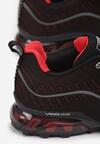 Czerwono-Czarne Buty Sportowe Auruen