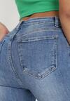Niebieskie Jeansy Skinny Meninassa