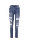 Niebieskie Jeansy Skinny Meninassa