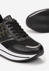 Czarne Sneakersy Aegobe