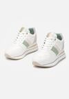 Biało-Zielone Sneakersy Irike