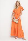 Pomarańczowa Sukienka Diomeira