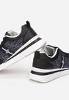 Czarno-Granatowe Sneakersy Kephiope