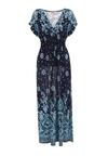 Granatowo-Niebieska Sukienka Rasmoos